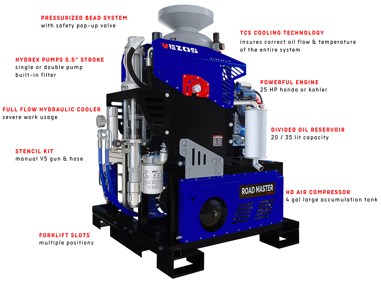 road marking truck ROADMASTER 5 - 1 paint pump